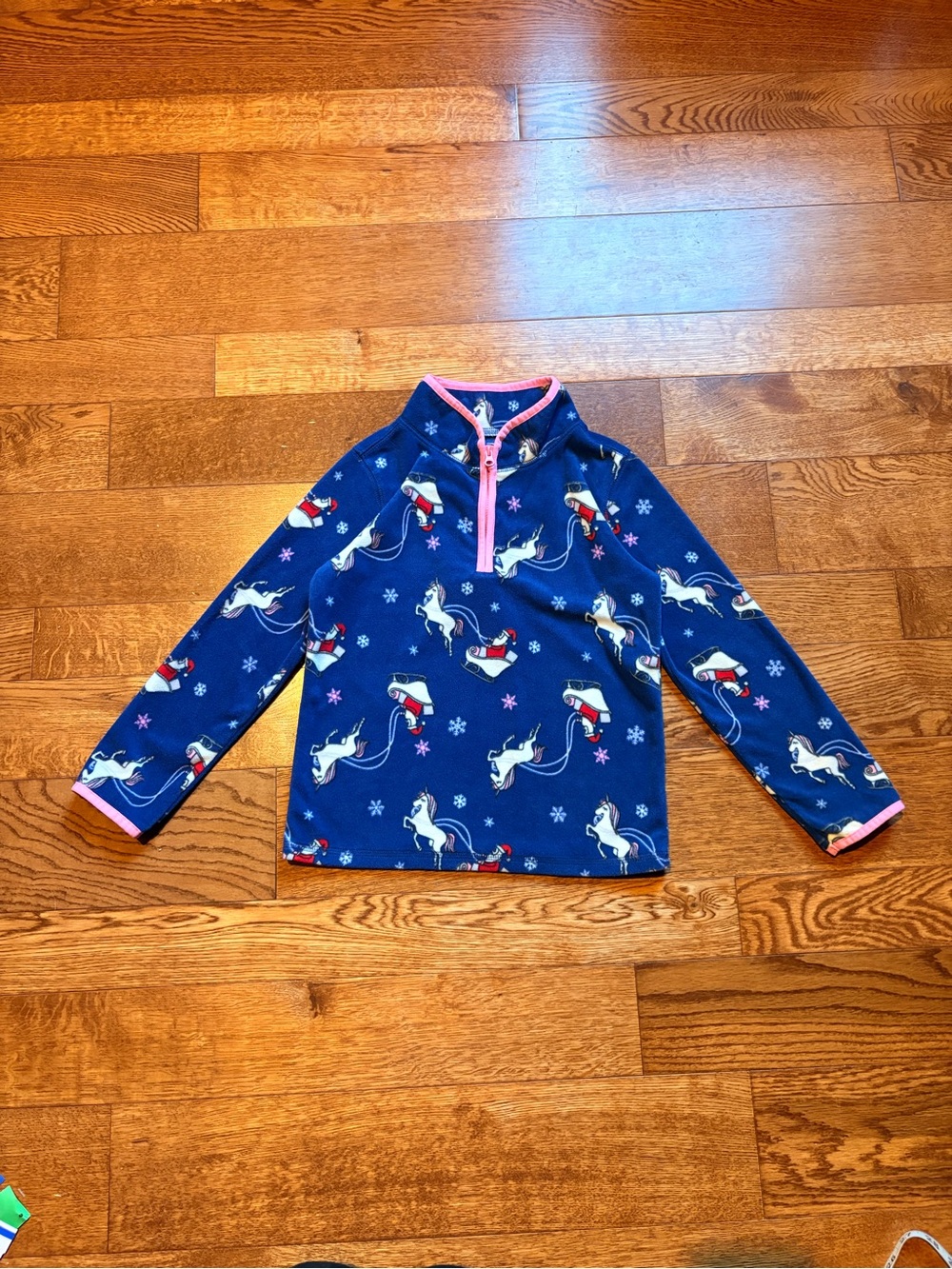 OshKosh B'gosh Unicorn Print Fleece 1/4 Zip Up